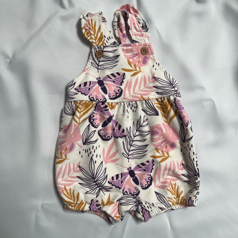 Floral Butterfly Baby Romper